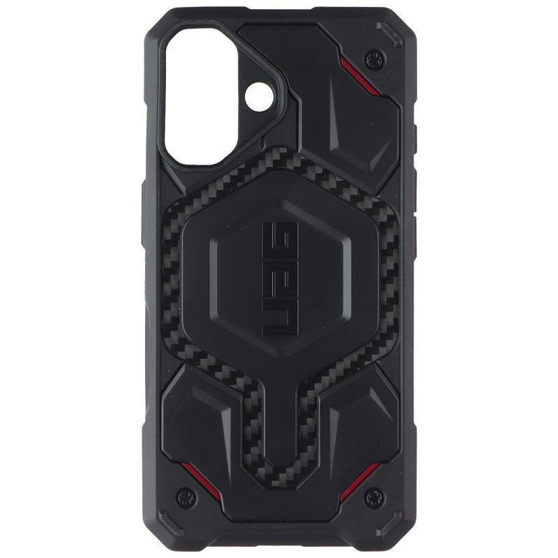 UAG Monarch Pro Series Case for MagSafe for iPhone 16 - Black/Carbon/Red