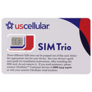 US Cellular SIM Trio 3-in-1 SIM Card (4G LTE & Standard 5G Compatible)