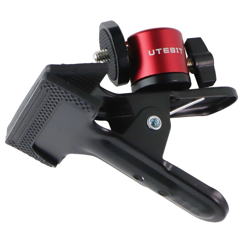 UTEBIT Ball Head Camera Clip Clamp - Red/Black (2 Pack)