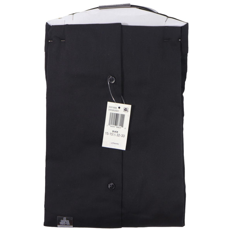 Van Heusen Stain Shield Regular Fit Button Down Shirt with Collar - Black (M)