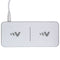 Ventev (15W) Qi Wireless Universal Ultrafast Dual Charging Pad - White