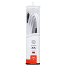 Ventev 6 Foot USB-C to Lightning 8-Pin Tangle Free Flat Cable - White
