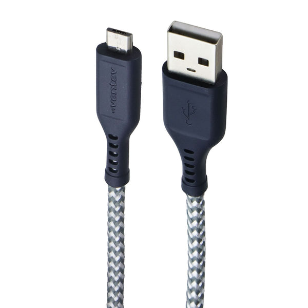 Ventev 6 Foot Braided High Speed USB-A to Micro-USB Cable - Gray