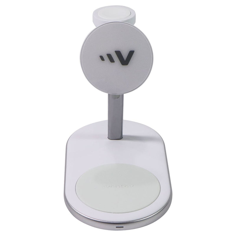 Ventev Qi2 Wireless 3-1 Desk Mount - White/Silver (Q2SSTAND3-266626)