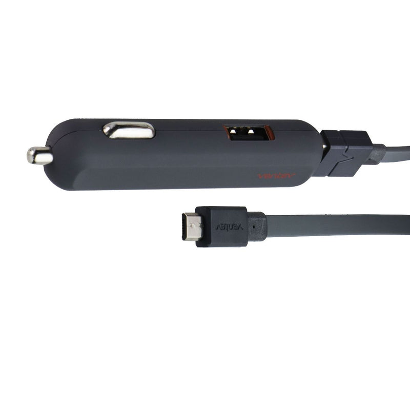 Ventev Dashport r2240 Dual Port Car Charger with 3.3Ft Micro-USB Cable - Gray