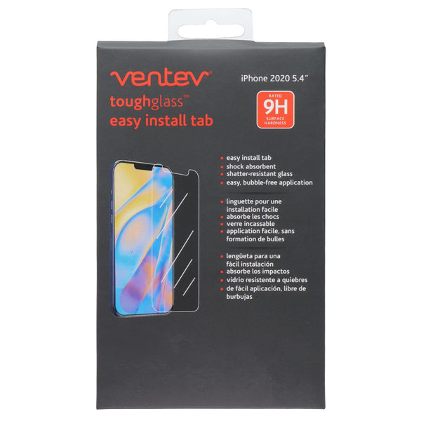 Ventev ToughGlass w/ Easy Install Tab Screen Protector for iPhone 12 Mini