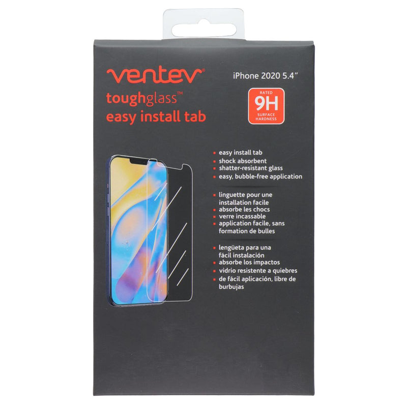 Ventev ToughGlass w/ Easy Install Tab Screen Protector for iPhone 12 Mini