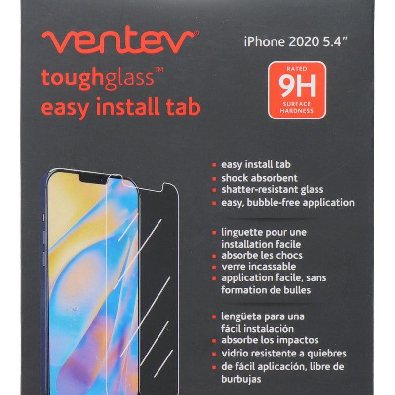 Ventev ToughGlass w/ Easy Install Tab Screen Protector for iPhone 12 Mini