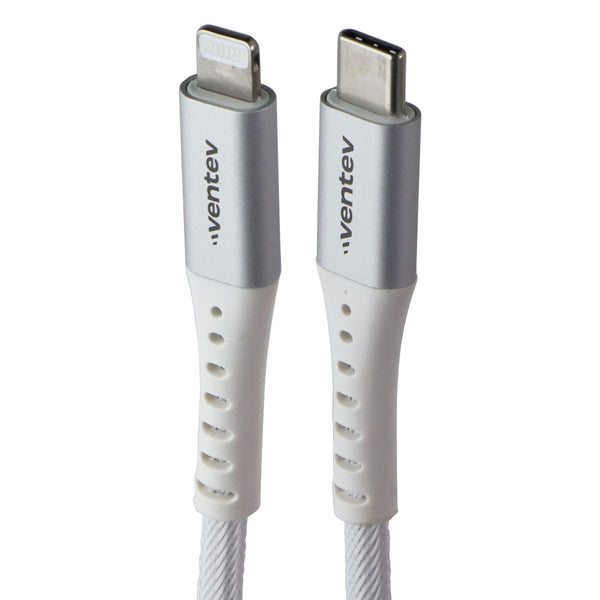 Ventev 10 Foot Alloy USB-C to Lightning 8-Pin Ultra Durable Cable - White