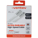 Ventev 10 Foot Alloy USB-C to Lightning 8-Pin Ultra Durable Cable - White