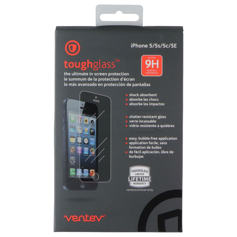 Ventev Tough Glass Tempered Glass Screen Protector for iPhone 5/5S/5C - Clear