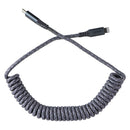 Ventev (3-Foot) Tangle-Free Charge/Sync Helix Coiled USB-C to 8-Pin Cable - Gray