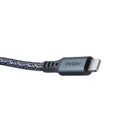 Ventev (3-Foot) Tangle-Free Charge/Sync Helix Coiled USB-C to 8-Pin Cable - Gray