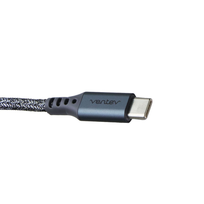 Ventev (3-Foot) Tangle-Free Charge/Sync Helix Coiled USB-C to 8-Pin Cable - Gray