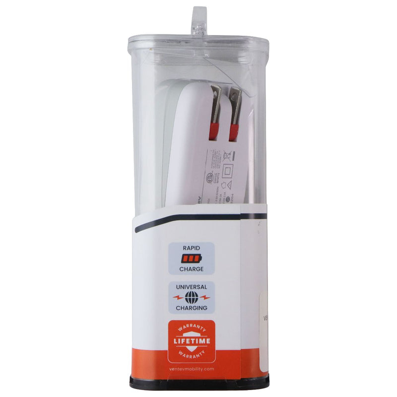 Ventev 27W USB-A/USB-C Dual Port Wall Charger - Gray