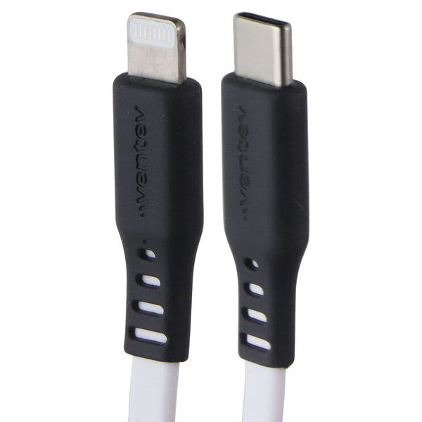 VENTEV 3.3 Foot USB-C to Lightning (8-Pin) High Speed Flat Cable - White