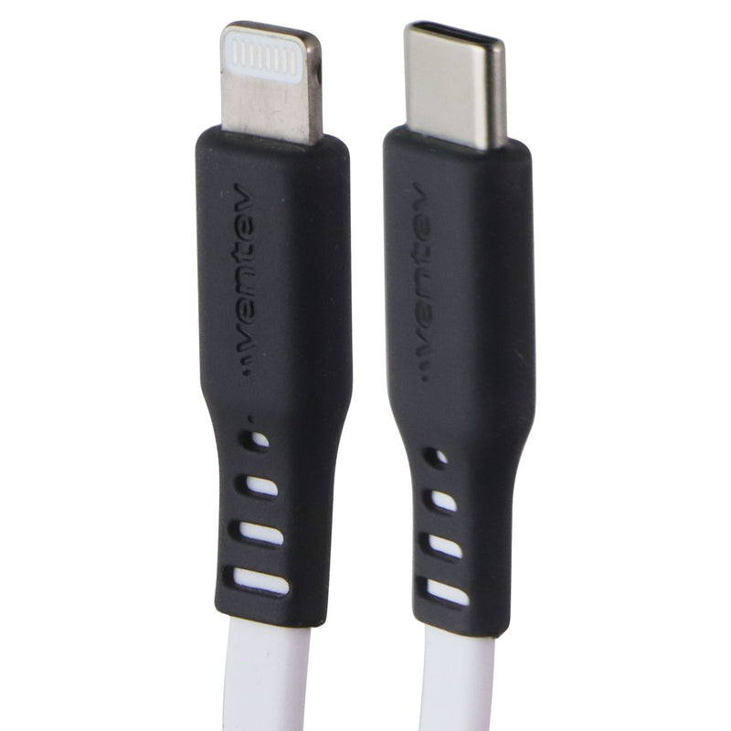 VENTEV 3.3 Foot USB-C to Lightning (8-Pin) High Speed Flat Cable - White