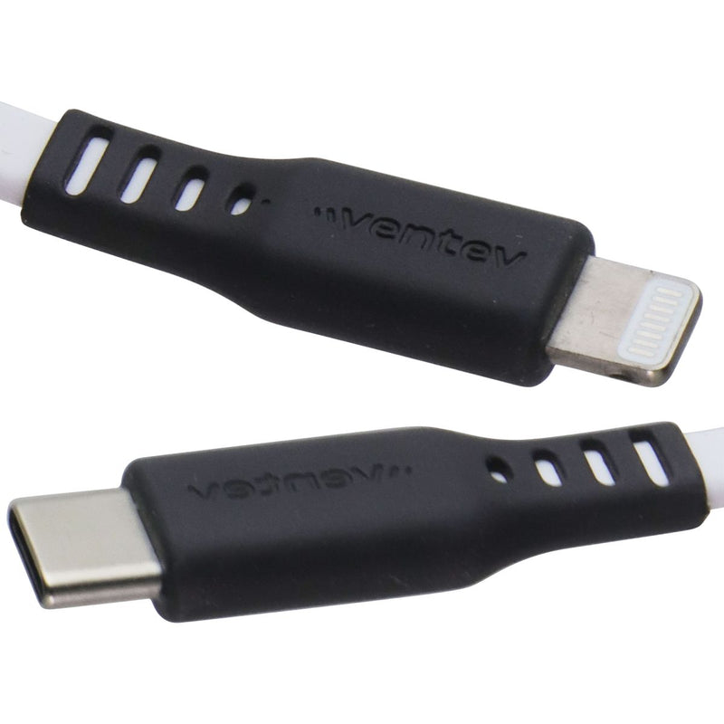 VENTEV 3.3 Foot USB-C to Lightning (8-Pin) High Speed Flat Cable - White