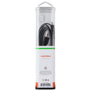 Ventev 6 Foot USB-A to USB-C High Speed Tangle Free Flat Cable - Gray