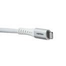 Ventev (10-Ft) Alloy Braided USB-C to Lightning 8-Pin MFi Cable - White