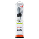 Ventev (30W) USB-C Car Charger + Cable (USB-C to USB-C) - Gray/Black