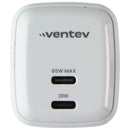 Ventev 65W Dual USB-C GaN Ultrafast Mini Wall Charger - White