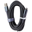 Ventev 10 Foot Alloy High Speed USB-A to Lightning 8-Pin Cable - Gray