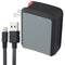 Ventev (5V) Dual Port (USB-A) Wall Charger with 8-Pin (3.3-Ft) Flat Cable - Gray