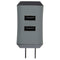 Ventev (5V) Dual Port (USB-A) Wall Charger with 8-Pin (3.3-Ft) Flat Cable - Gray