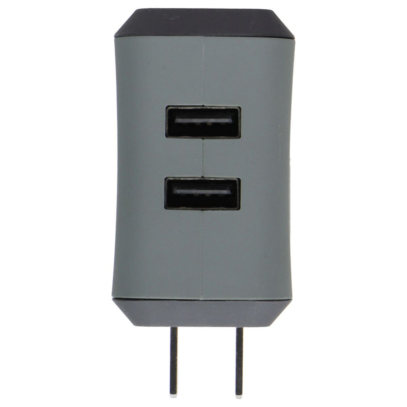 Ventev (5V) Dual Port (USB-A) Wall Charger with 8-Pin (3.3-Ft) Flat Cable - Gray