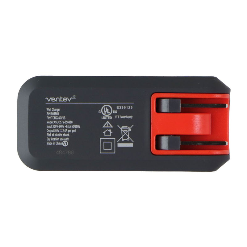 Ventev (504859) 3.3Ft 2port Wall Charger & Cable for Micro USB Devices - Gray