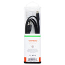 Ventev 3.3-Foot USB-A to USB-C Tangle Free Flat Cable - Black