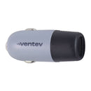 Ventev (12W) Single Port USB-A Rapid Charge Car Charger - Gray/Black