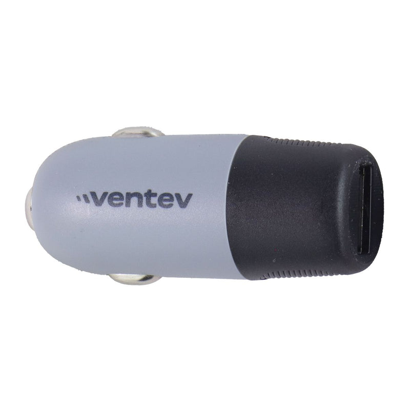 Ventev (12W) Single Port USB-A Rapid Charge Car Charger - Gray/Black