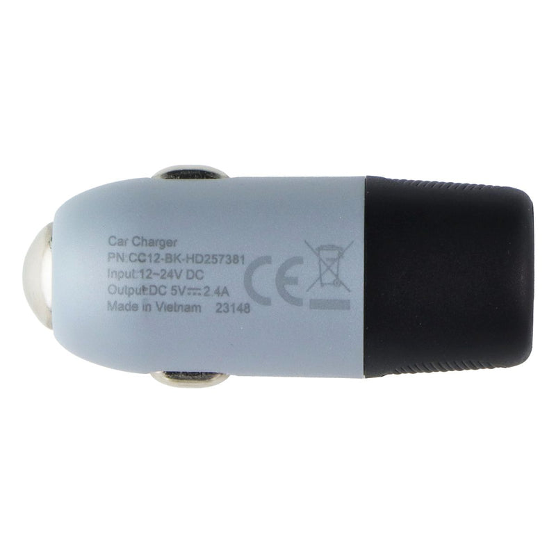 Ventev (12W) Single Port USB-A Rapid Charge Car Charger - Gray/Black