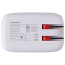 Ventev 27W (USB-A + USB-C) Dual Port Ultra Fast Wall Charger - Gray / White