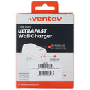 Ventev 27W (USB-A + USB-C) Dual Port Ultra Fast Wall Charger - Gray / White