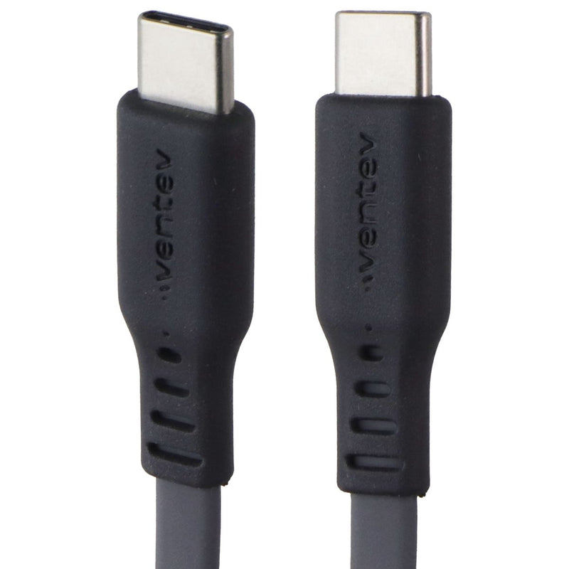 Ventev (6 Foot) USB-C to USB-C Flat Charge and Sync Cable - Gray