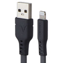 Ventev 6-Foot USB-A to Lightning 8-Pin Charging and Data Sync Flat Cable - Gray