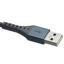 Ventev 10 Foot Alloy USB-A to USB-C Ultra Durable High Speed Cable - Gray