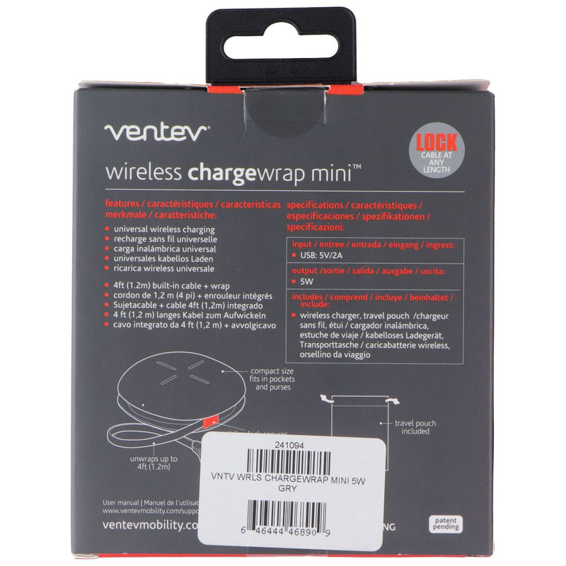 Ventev Wireless Charge Wrap Mini - Gray (WCWMINVNV)