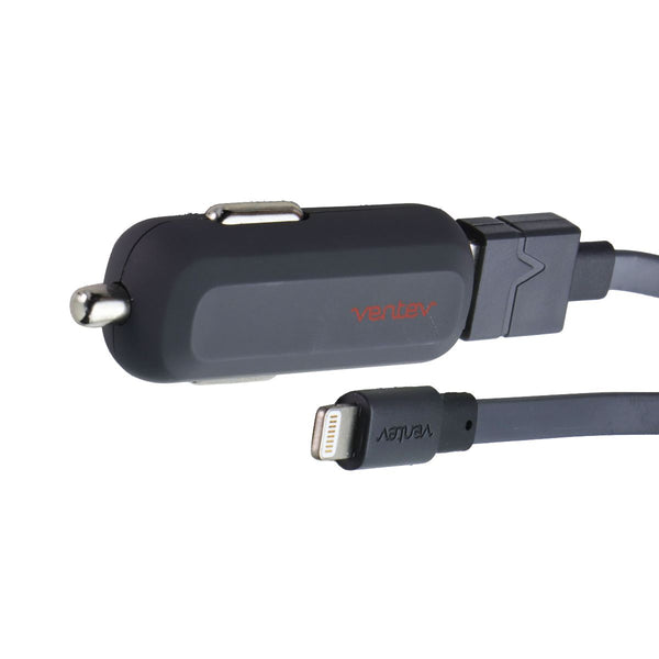 Ventev r1240 Car Charger With USB Lighting Cable 2.4A