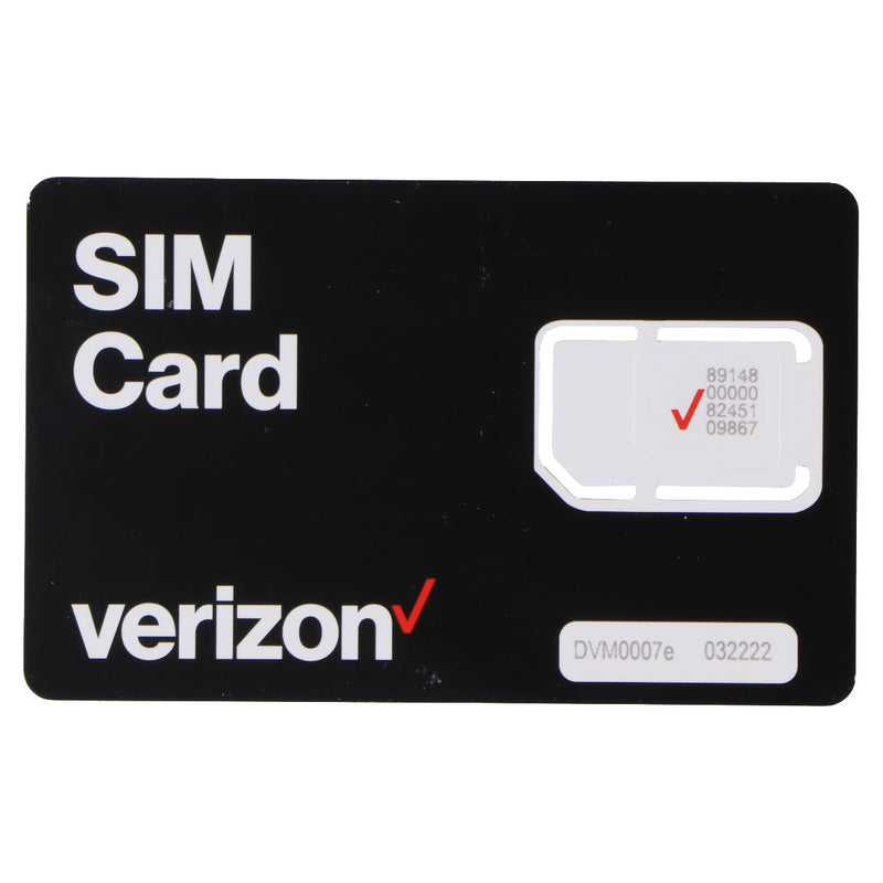 Verizon SIM Card (M2MTCSIM-TRI-NR-D) 3 Size Cutout