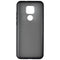 Verizon Slim Sustainable Case for Motorola Moto G Play 2021- Black Smoke/Clear