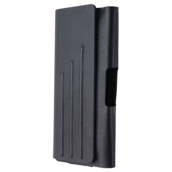 Verizon Universal Pouch Case w/ Clip for Most Medium Smartphones - Black Leather