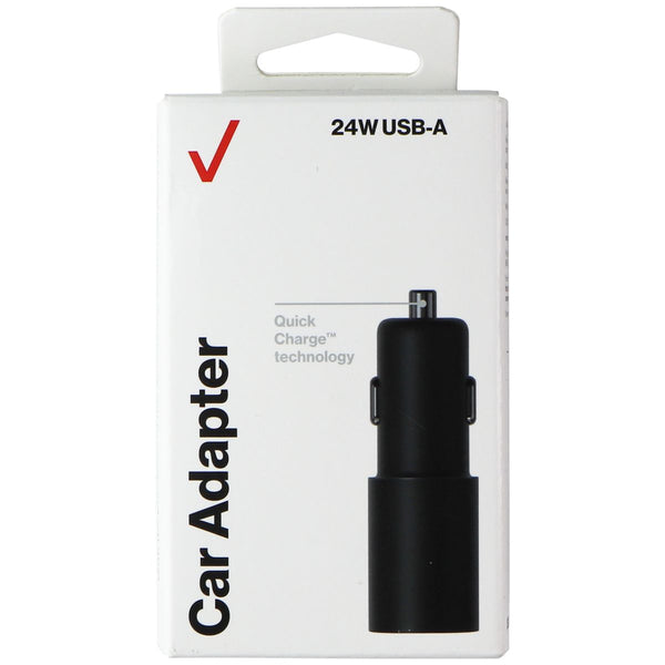 Verizon (24W) Quick Charge USB-A Car Adapter - Black (VPC24WQCBLK-A)