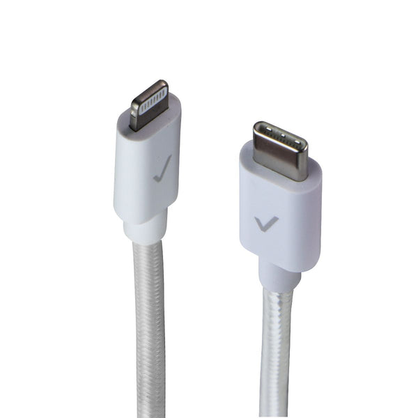 Verizon 8-Pin Lightning to USB-C (10-Foot) Braided Charging Cable - White