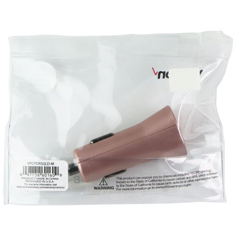Verizon 27W USB-C (Type C) Fast Charge Car Charger - Rose Gold (VPCPDRSGLD)