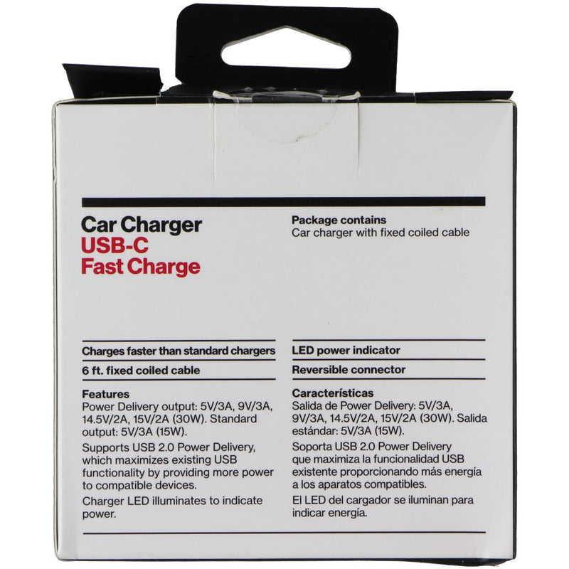 Verizon USB-C Fast Charge Car Charger - Black