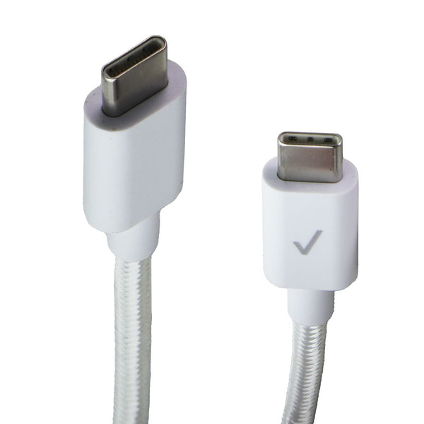 Verizon USB-C to C 10 Foot long Braided Charging Cable - White (CAB10CTOCBWHT-A)